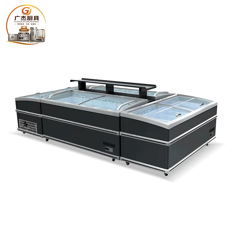 Commercial combination island freezer