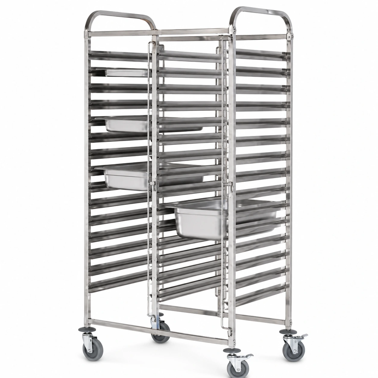 Commercial stainless steel bakery tray rack trolley