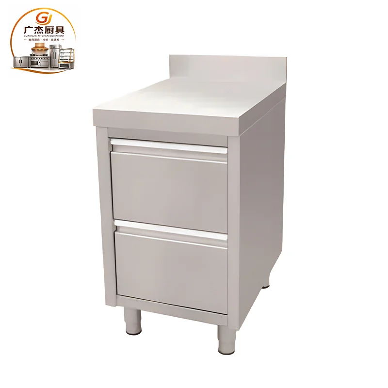 Alternate product view of stainless steel drawer cabinet