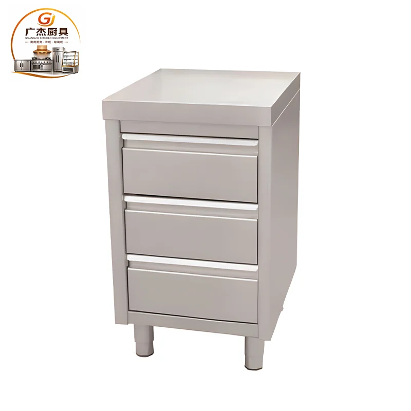 Configuration view of stainless steel drawer cabinet
