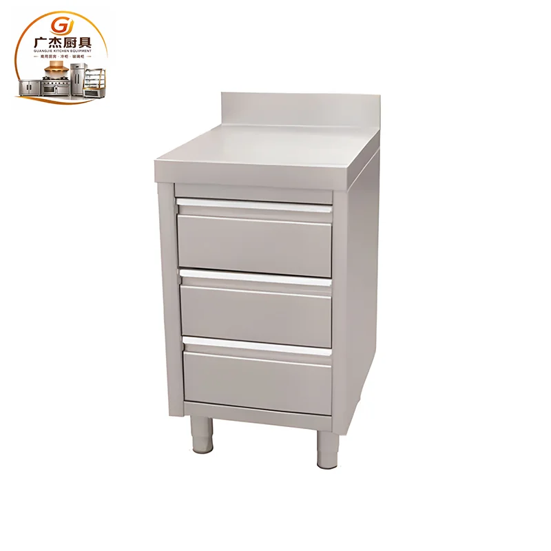Commercial stainless steel three drawer cabinet