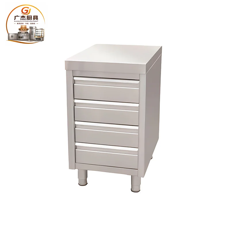 Product view of stainless steel drawer cabinet