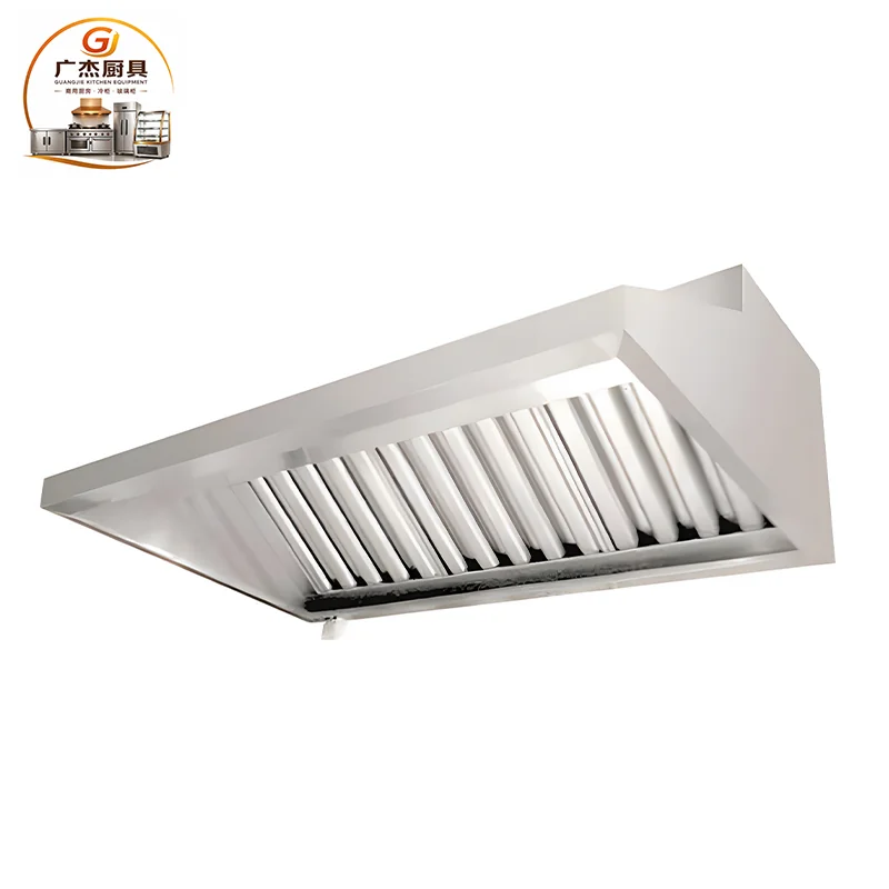 Oil-filter commercial kitchen exhaust hood view