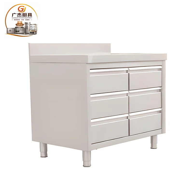 Commercial Stainless Steel Six Drawer Cabinet