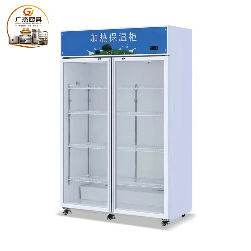 Commercial upright food warming display cabinet, alternate product view