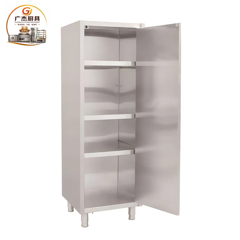 Single hinged door food storage cabinet