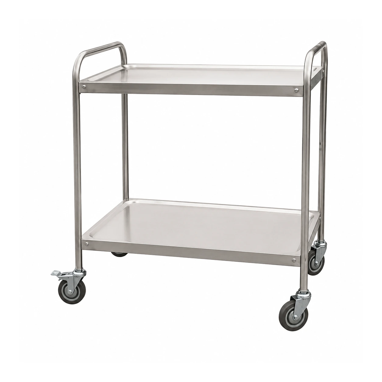 DLT double-layer stainless steel trolley