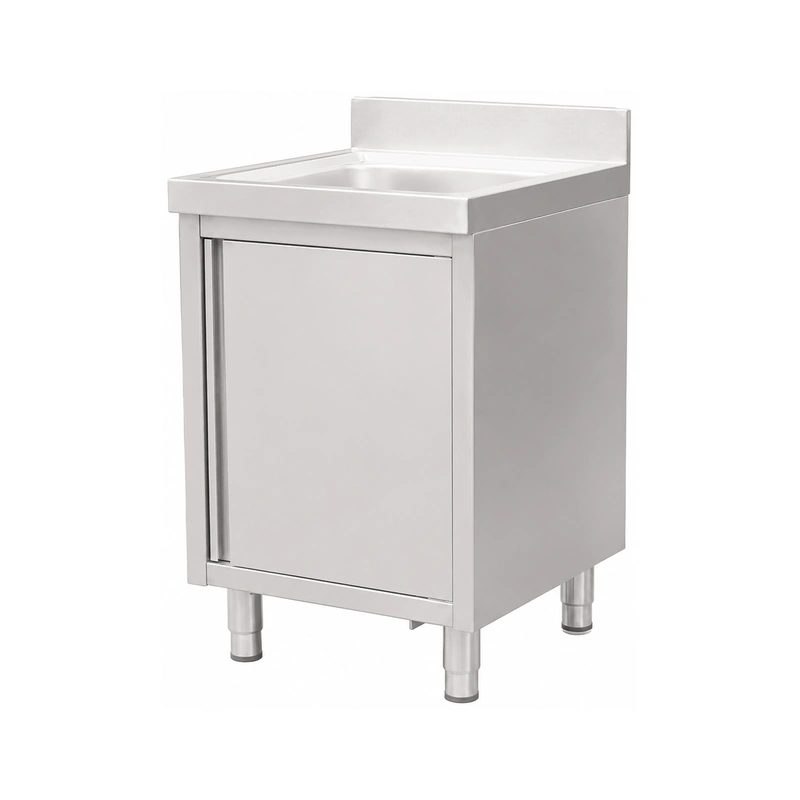 DSGS stainless steel sink cabinet with drainboard