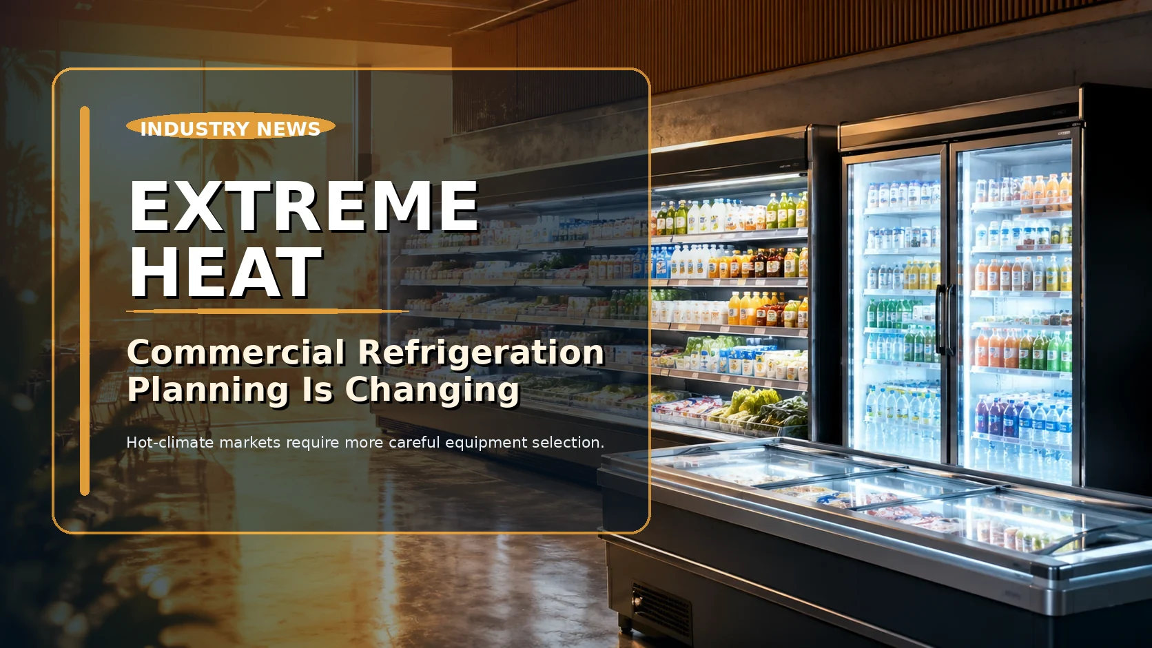 Commercial refrigeration planning for retail stores